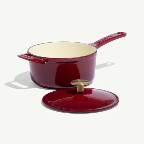 Enameled Cast Iron Saucepan