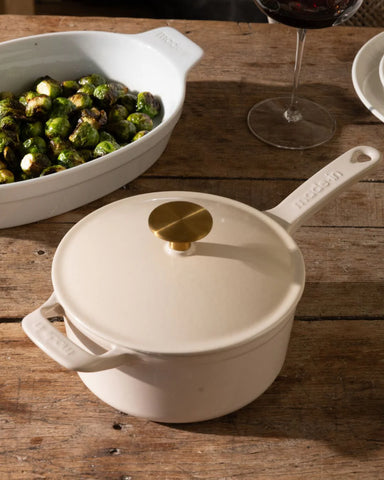 Enameled Cast Iron Saucepan