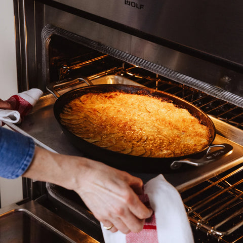 12" Seasoned Carbon Steel Gratin Dish