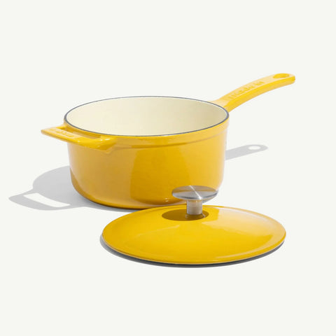 Enameled Cast Iron Saucepan