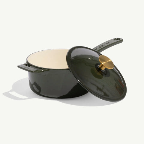 Enameled Cast Iron Saucepan