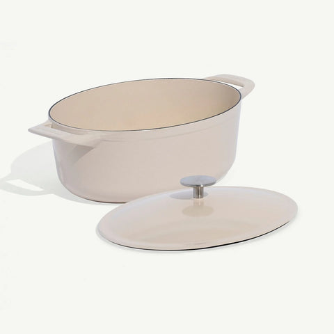 Oval Enameled Cast Iron Dutch Oven