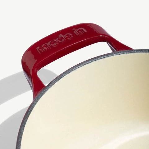 Oval Enameled Cast Iron Dutch Oven