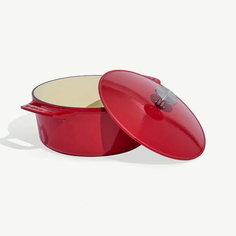 Round Enameled Cast Iron Dutch Oven