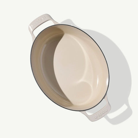Oval Enameled Cast Iron Dutch Oven