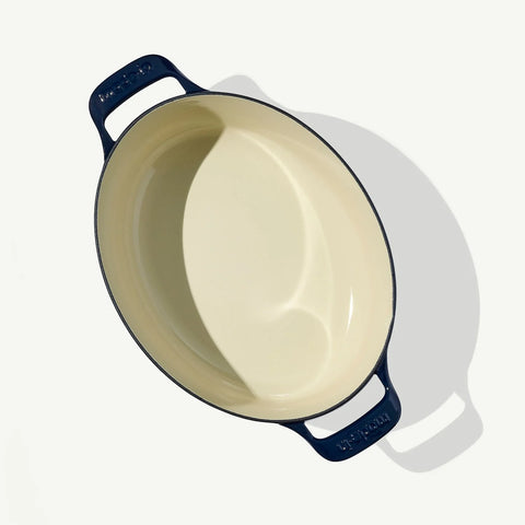 Oval Enameled Cast Iron Dutch Oven