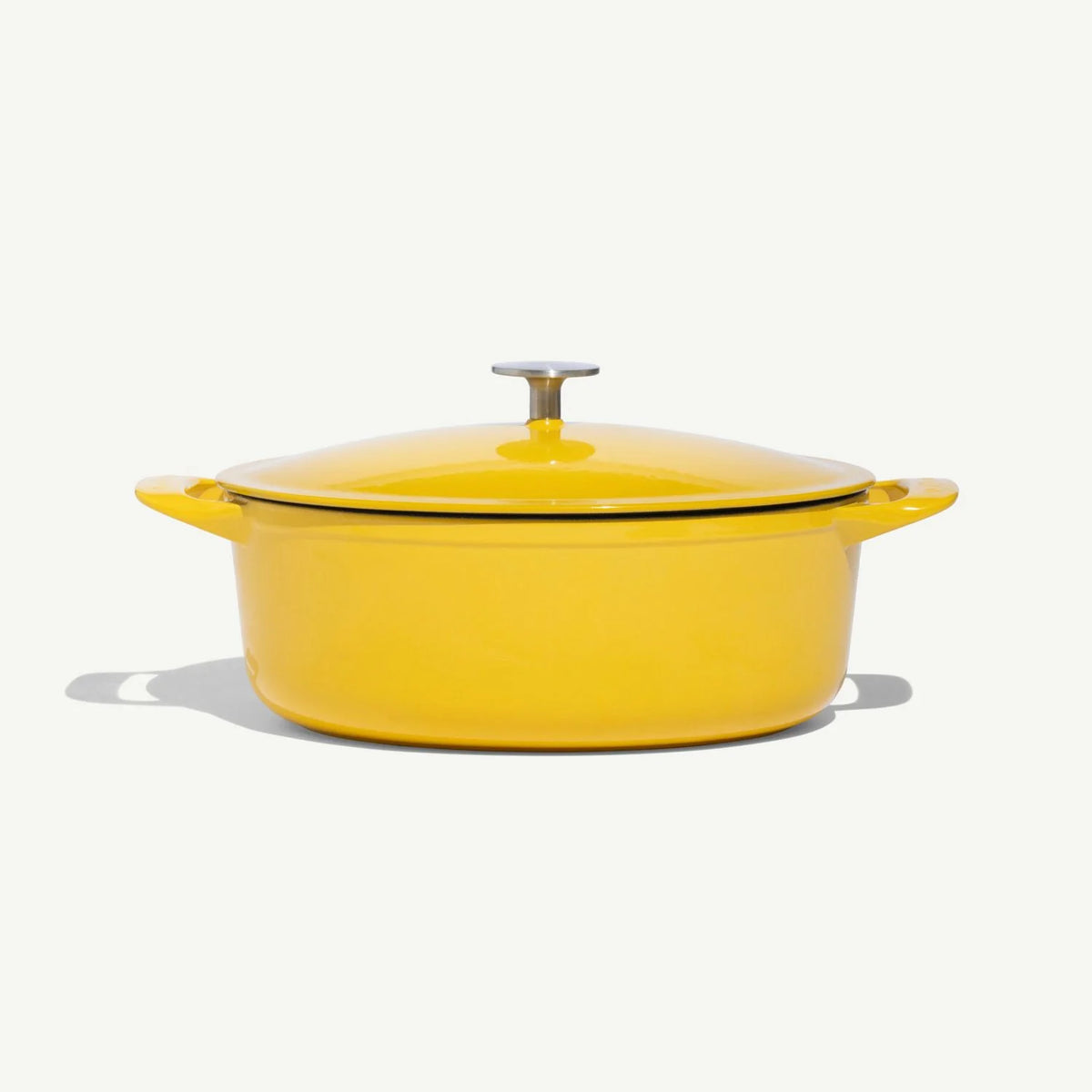 Oval Enameled Cast Iron Dutch Oven